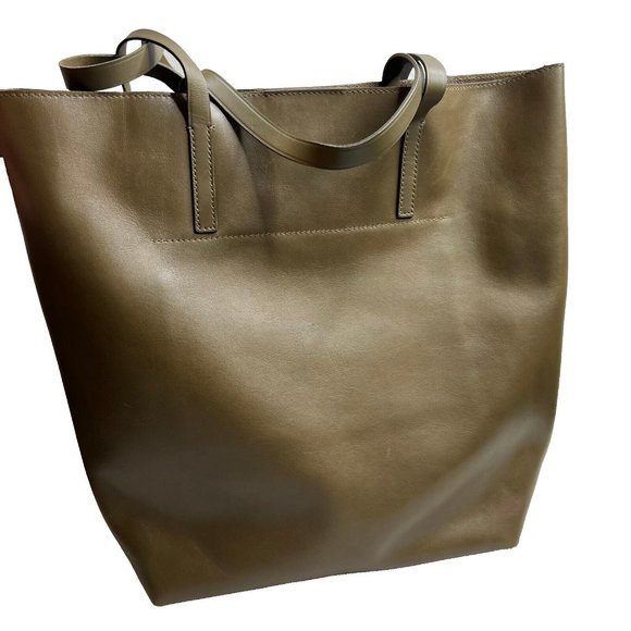 Madewell $188 The Essential Tote in Leather Burnt Olive NN121 D3 - Picture 7 of 13